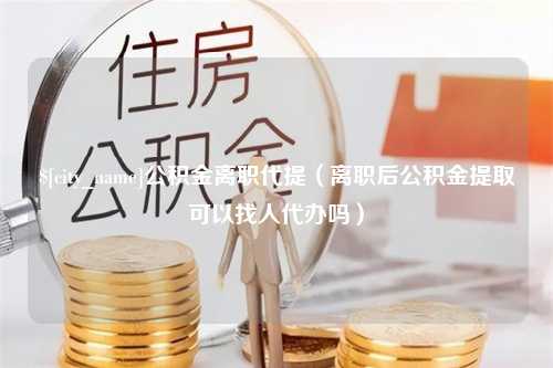 海东公积金离职代提（离职后公积金提取可以找人代办吗）